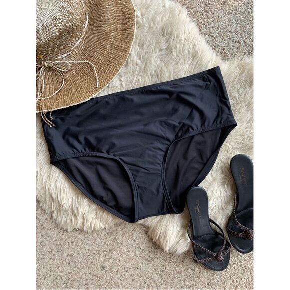 Calvin Klein Classic Tummy Control Mid Rise Swim Bottoms Black‎ Size XXL - Picture 11 of 12